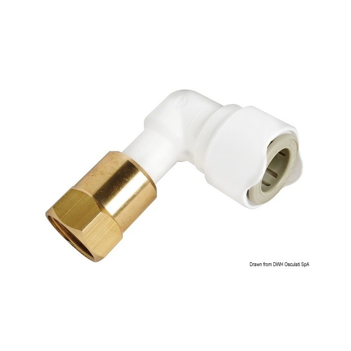  Coude fileté 1/2" BSP femelle  