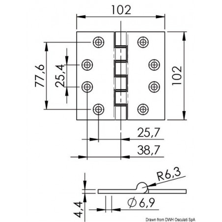  Charnière 4 mm 