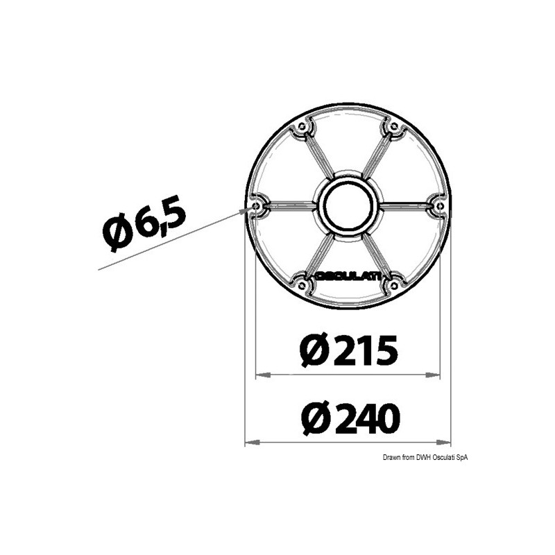  Pied de table avec base 