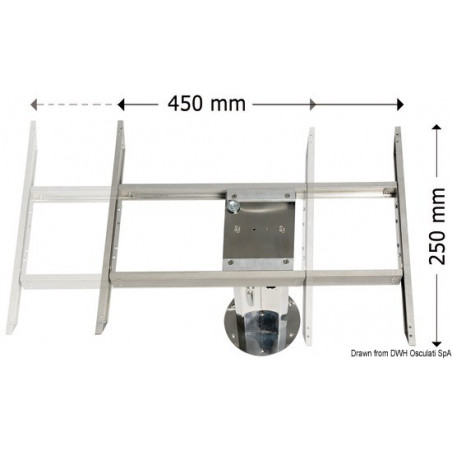  Rails pour table mobile 