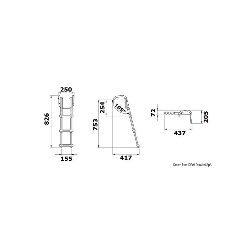  Echelle de plate-forme 