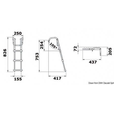  Echelle de plate-forme 