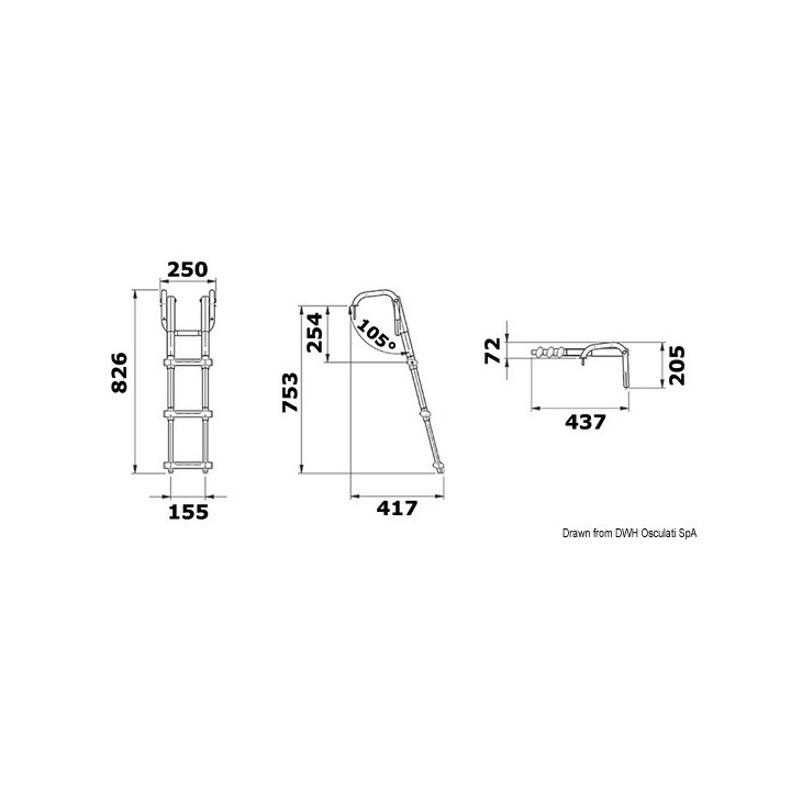  Echelle de plate-forme 