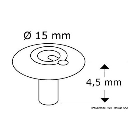 Boutons pression Camping 15 mm Noir sans outil