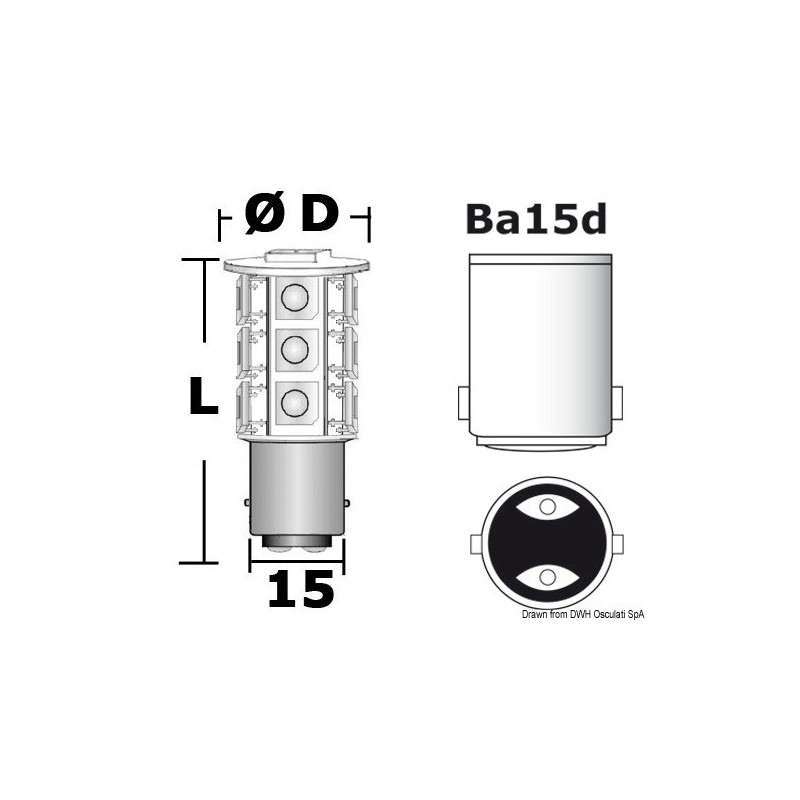  Ampoule led BA15D 