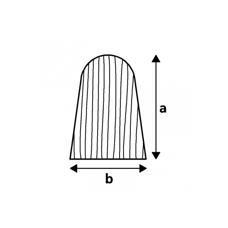 Profil teck en croissant 