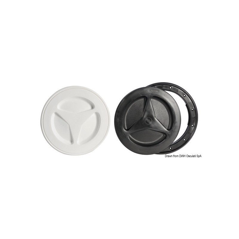 Bouchon d'inspection blanc