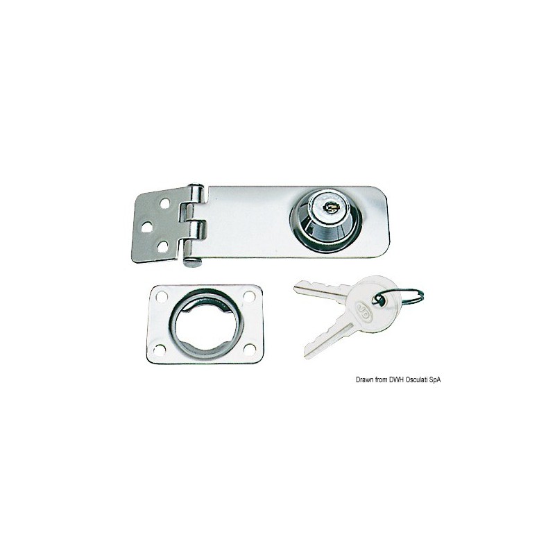 Fermeture à charnière avec clé 