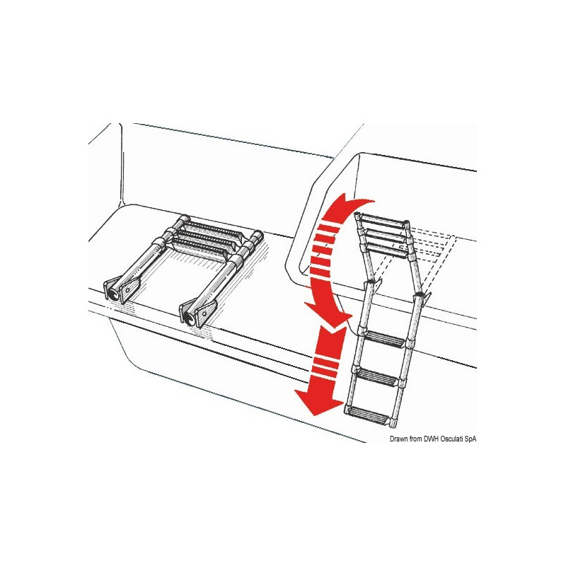 Echelle télescopique de plate-forme