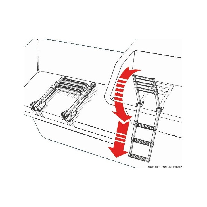 Echelle télescopique de plate-forme