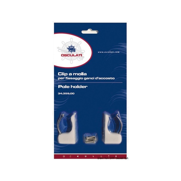 Clip à ressort pour gaffes 