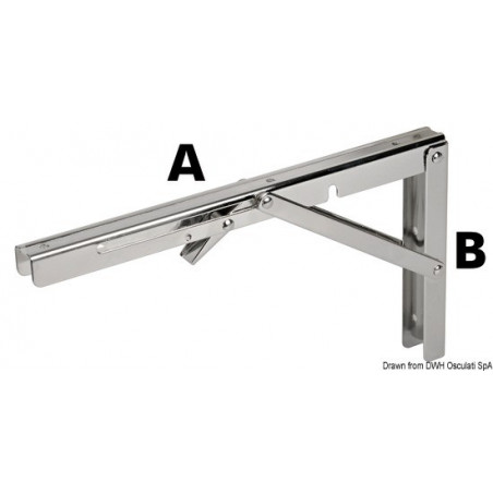 Bras inox support table 