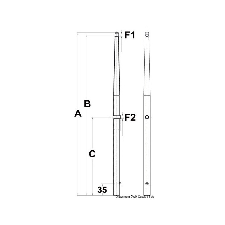 Chandelier à embout sphérique
