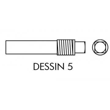 Anode filetées pour refroidissement