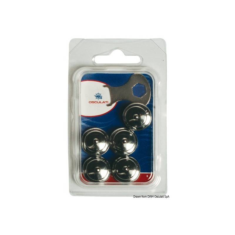 Bouton femelle Tenax Tête grossie 