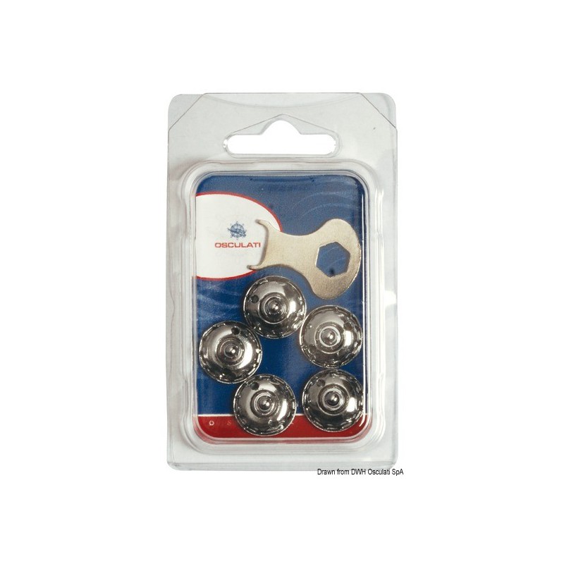 Bouton femelle Tenax Tête grossie 