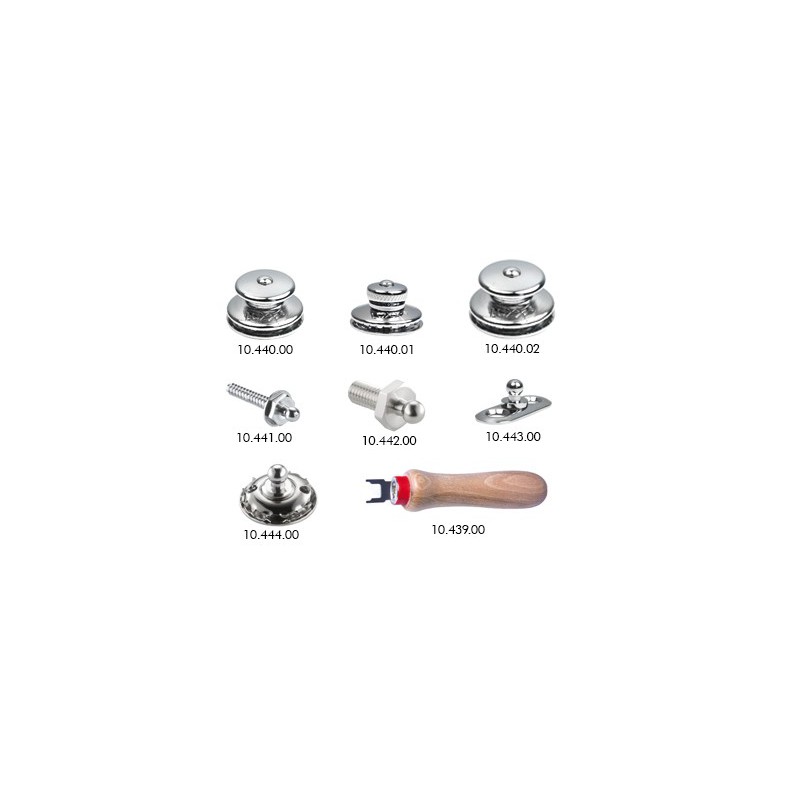 Bouton femelle Tenax Tête grossie 