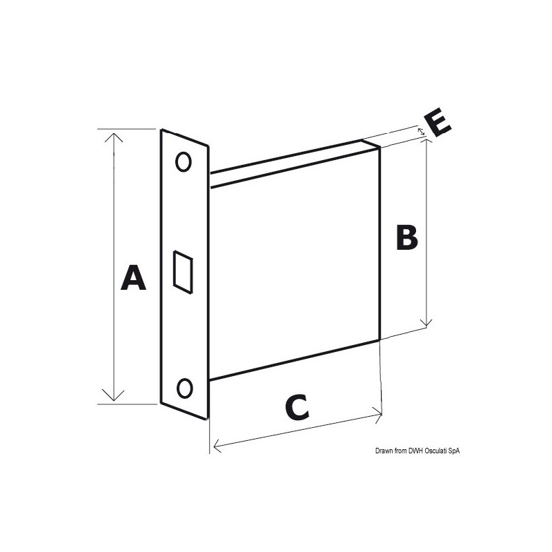 Serrure clé externe