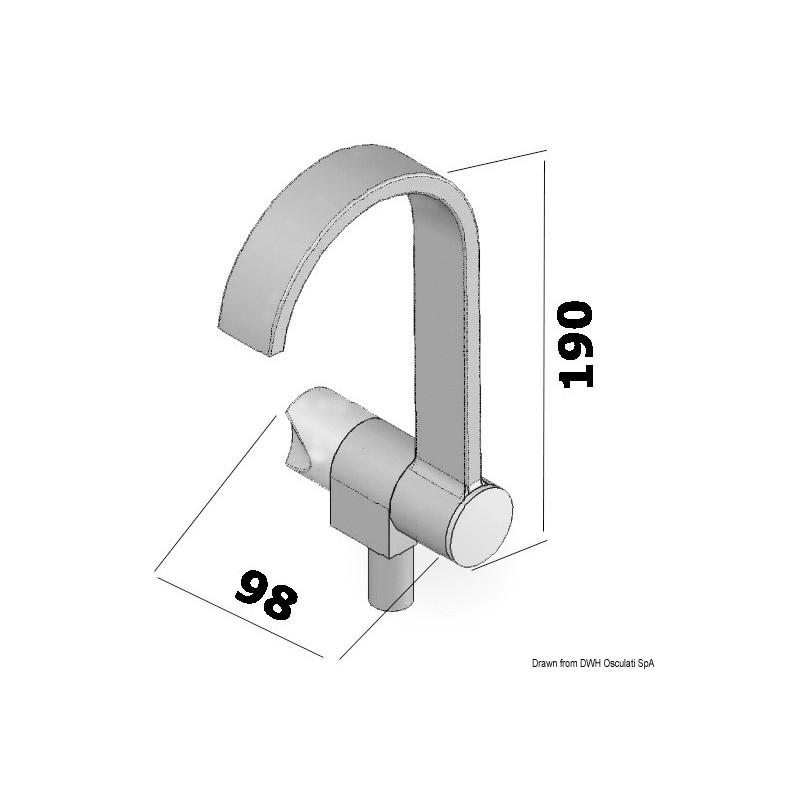 Robinet "Style" tige rabattable