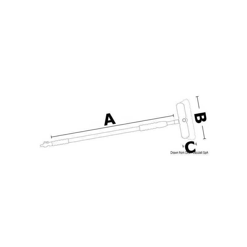 Balais-brosse télescopique