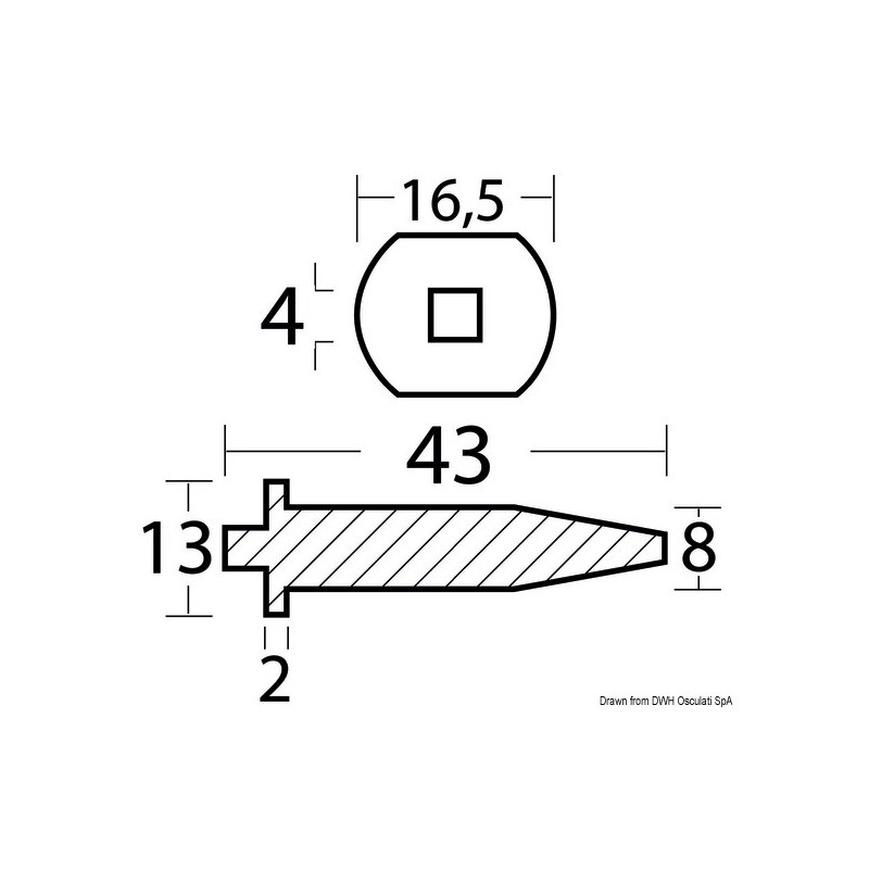 Anode Yamaha 20/25 HP 