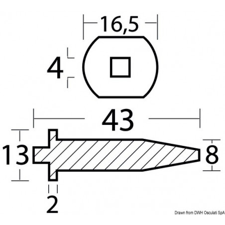 Anode Yamaha 20/25 HP 