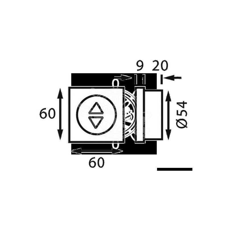 Variateur 12/24V 100W blanc 