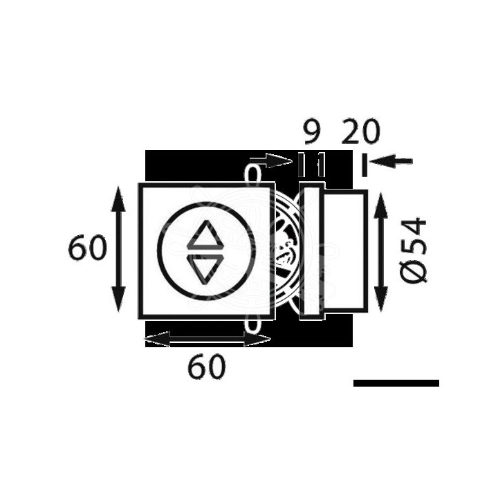 Variateur 12/24V 100W blanc 