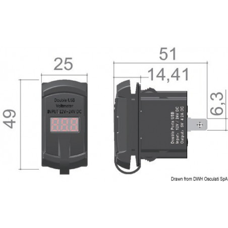 Prise double usb