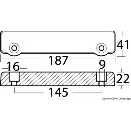 Anode barre VOLVO PENTA 