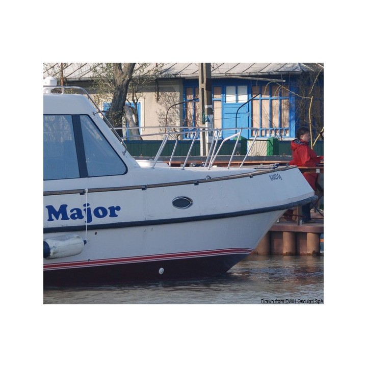 Profilé PVC noir 70x70mm  