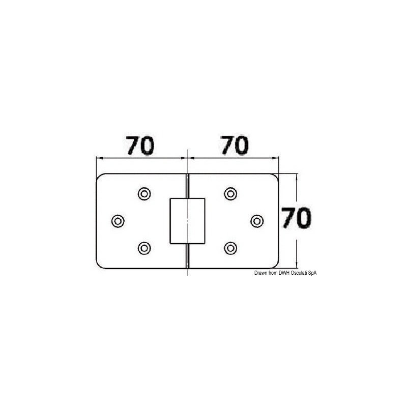 Charnière à retournement 2mm 38.460.75 
