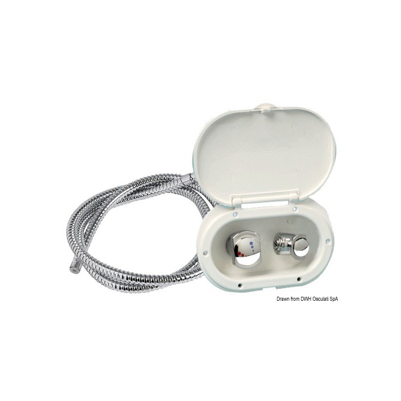 COFFRETS DE DOUCHE OVAL vue devant