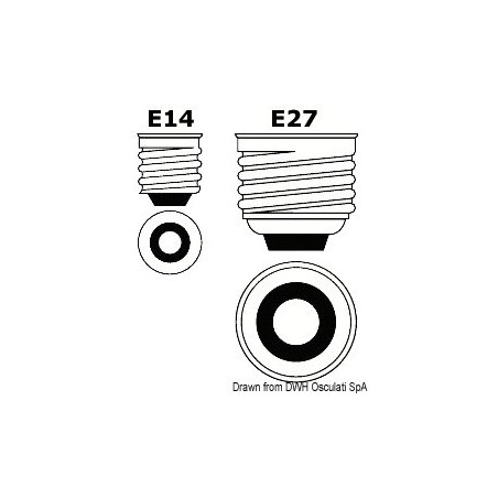  Ampoule led E14/E27 avec protection 