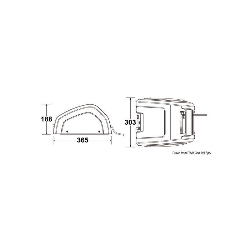 Treuil LEWMAR Captive CRW400