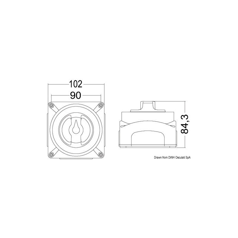 Interrupteur / coupleur batteries Selecta 