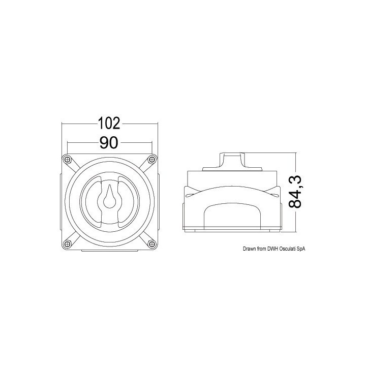 Interrupteur / coupleur batteries Selecta 