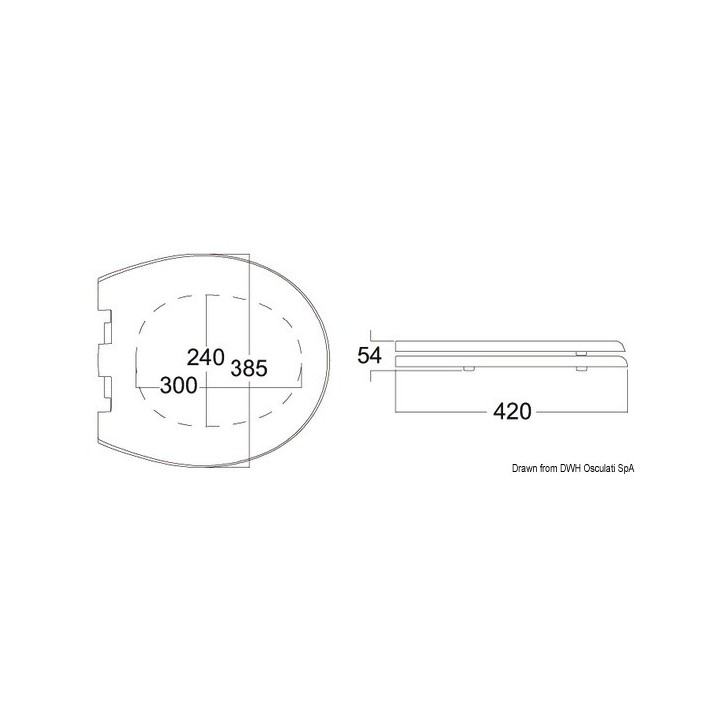 Cuvette Wc pour Tecma