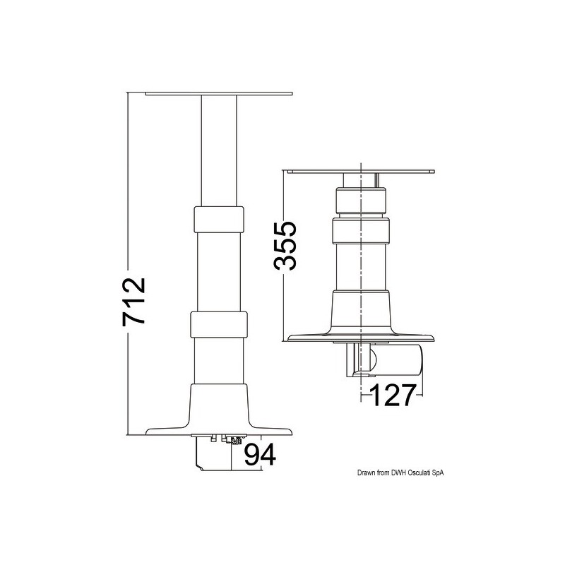 Pied de table Giant Electric