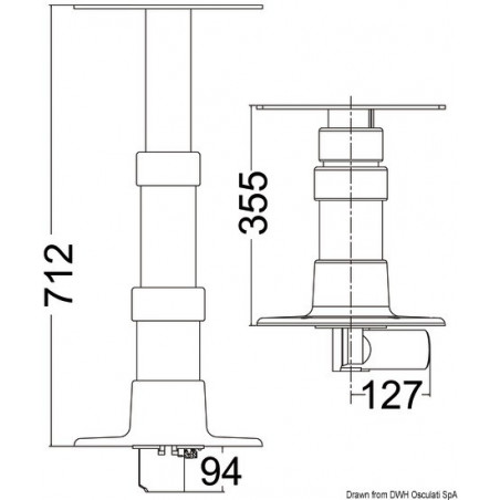 Pied de table Giant Electric