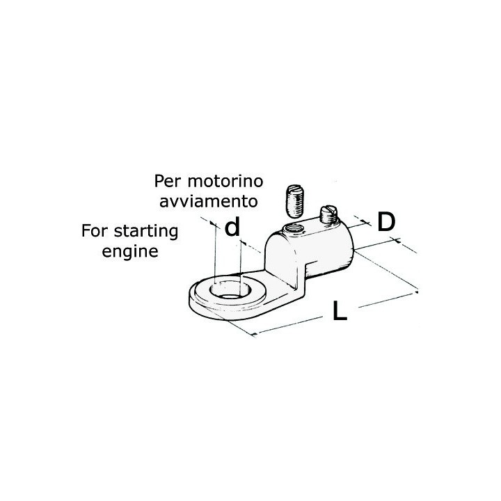 Cosse à tête ronde pour câble 