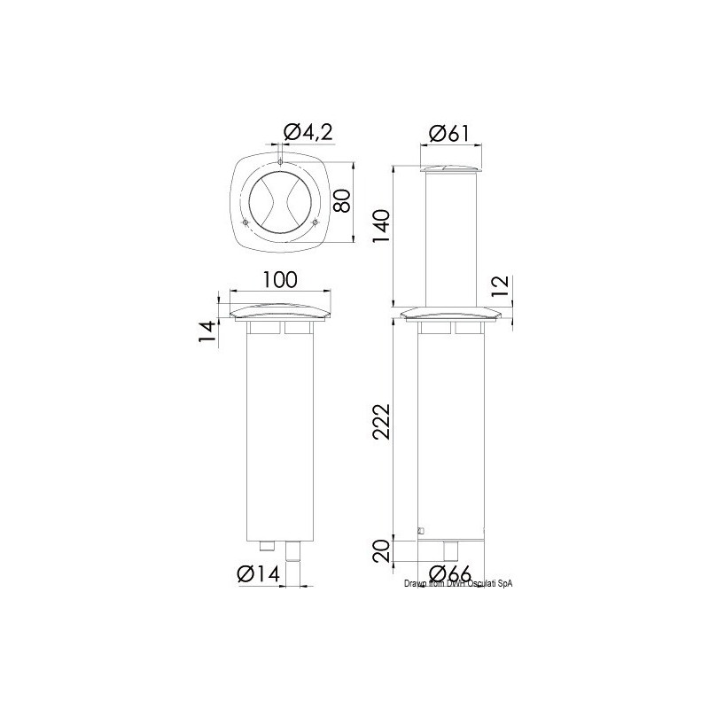 Lampe de table escamotable