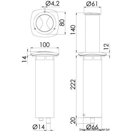 Lampe de table escamotable