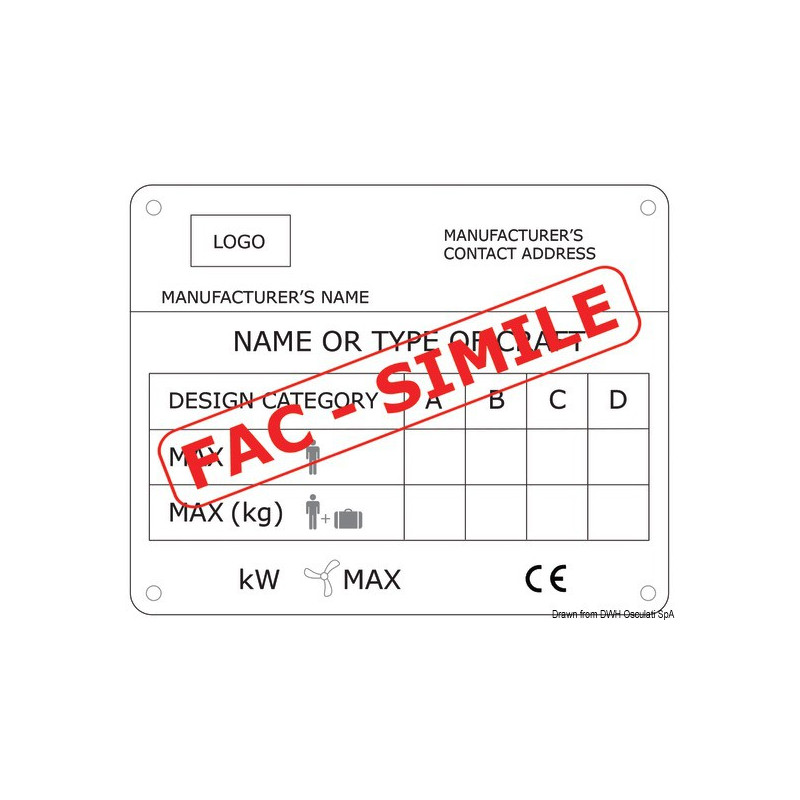 Plaque d'identification bateau