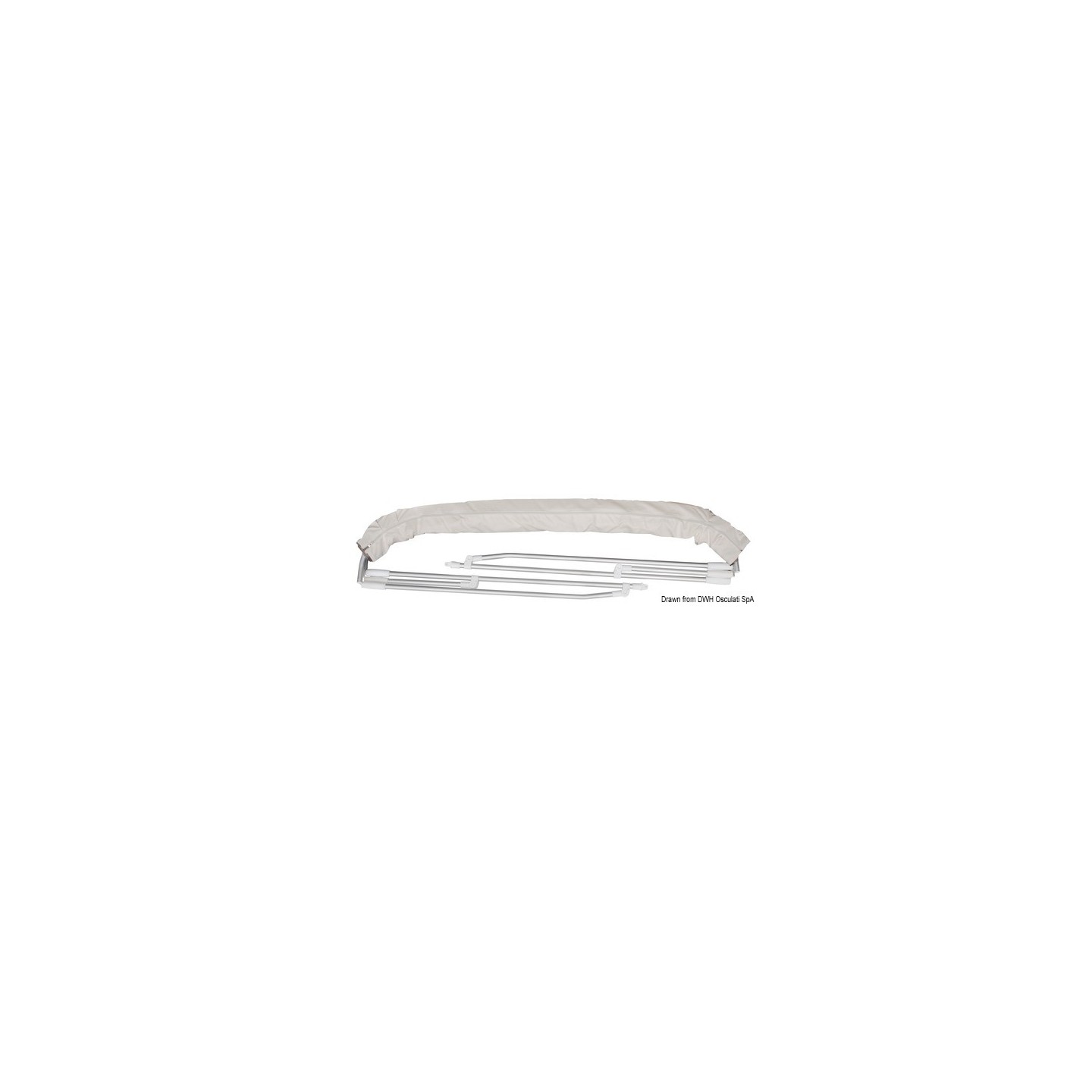 Rouleau De Rechange Pour Rideaux De Bateau (tauds) En Nylon Blanc – Marque Osculati