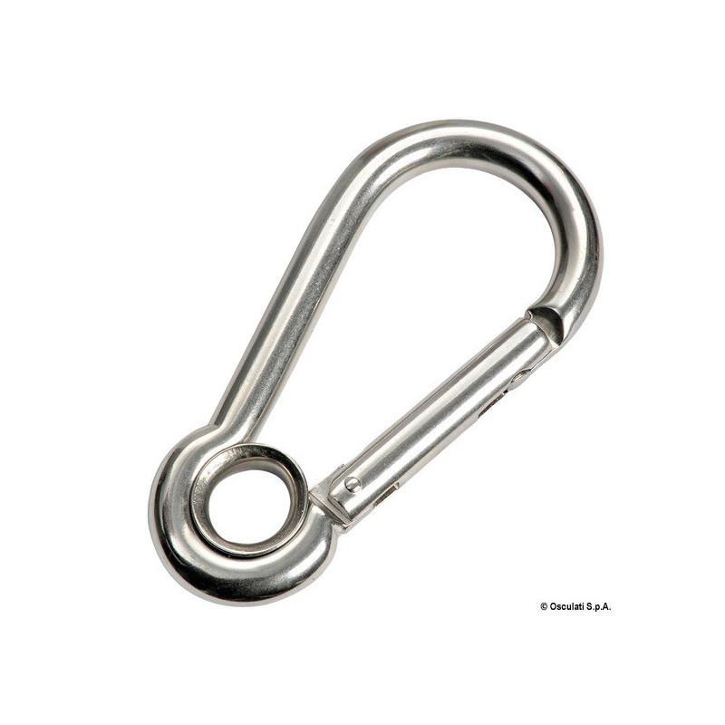  Mousquetons inox simples 