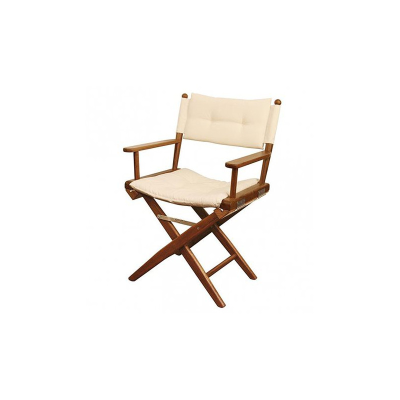 Sièges en teck et toile