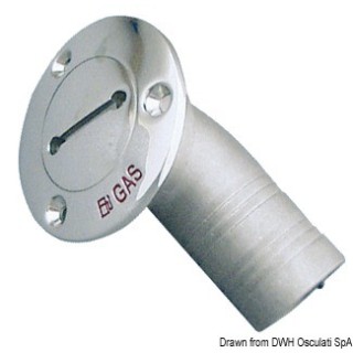 Bouchon inox coudé 30° 