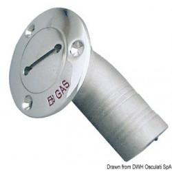 Bouchon inox coudé 30°