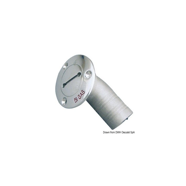 Bouchon inox coudé 30° 